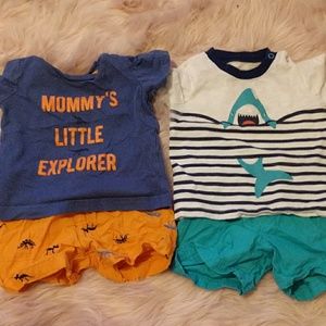 Carter's 2) 2 piece sets